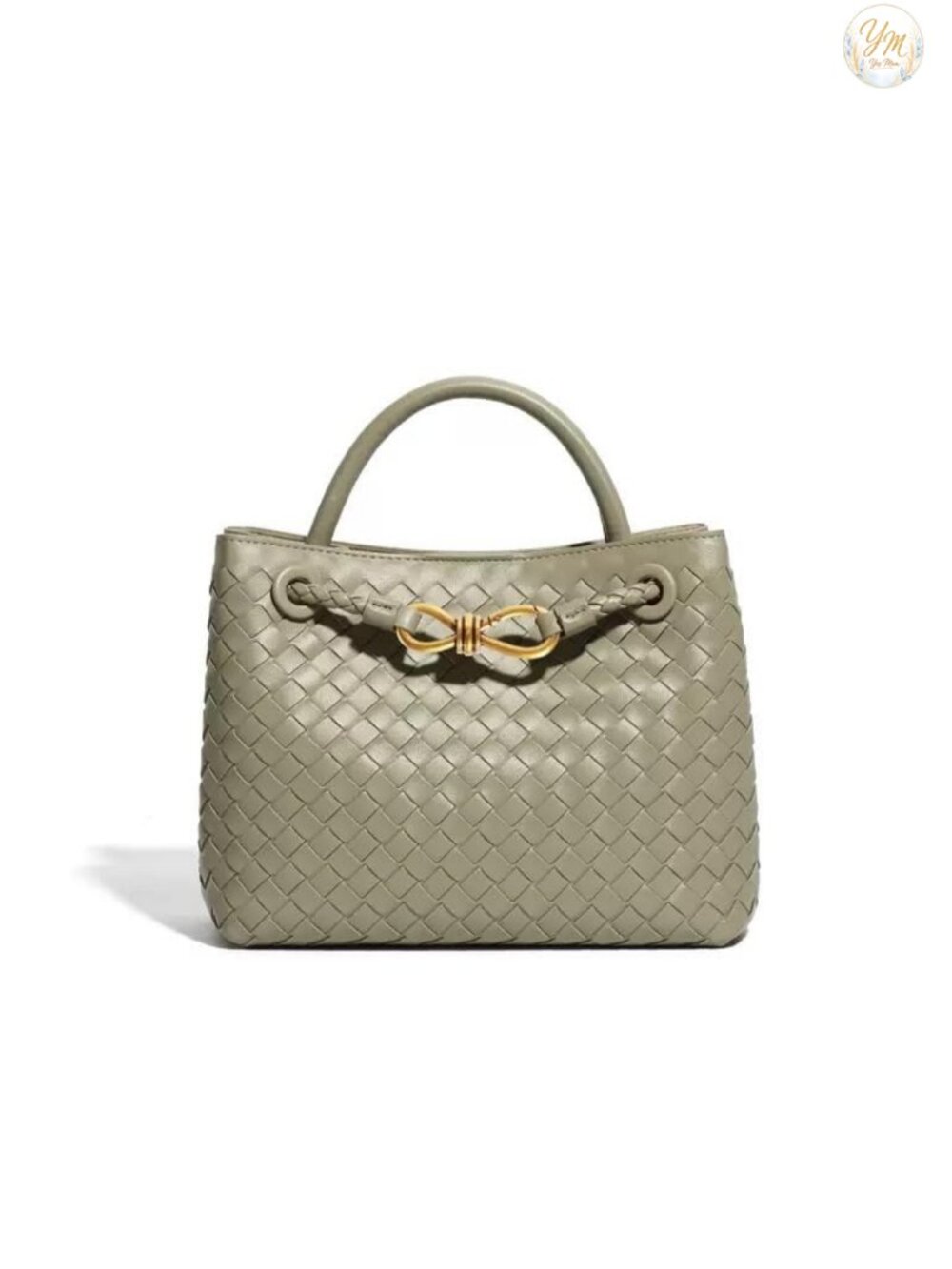 Woven PU Leather Tote Bag Top Handle Shoulder Crossbody Purse